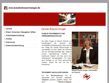 Tablet Screenshot of kanzlei-brauck-hunger.de